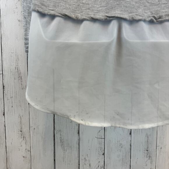 Anthropologie Dolan Left Coast Grey Terry Knit Tunic Layered Shirt Size Small - Picture 6 of 11